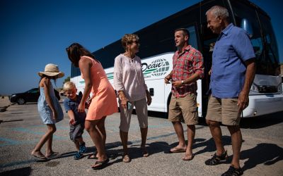 Church group by motor coach